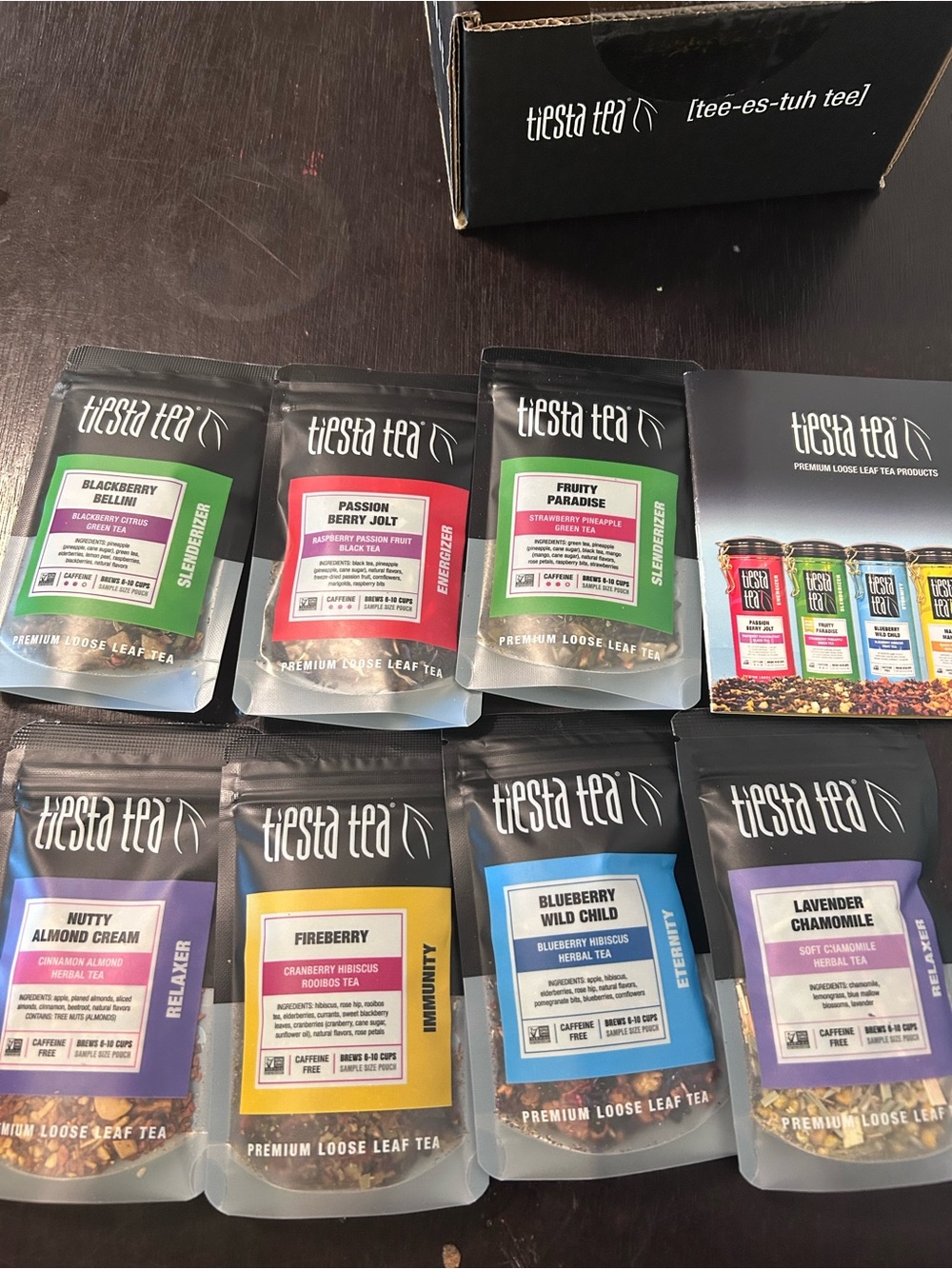 Tiesta Assorted Loose Leaf Tea Sampler - Mixed Color Pack